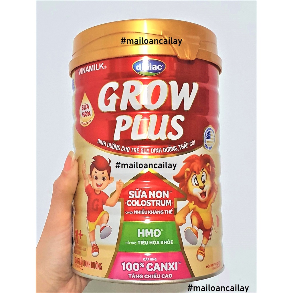 SỮA BỘT DIELAC GROWPLUS 1+ 2+ CHO TRẺ DINH DƯỠNG THẤP CÒI 900g