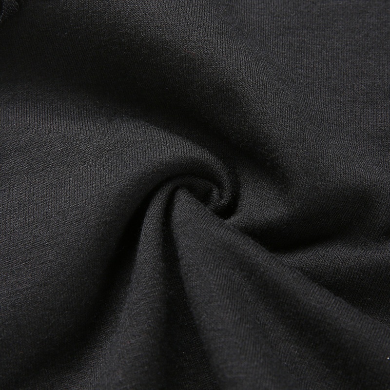 Xiangbao Áo Hoodie Croptop Lưới Tay Dài Cắt Xẻ Phối Màu Tương Phản Có Dây Rút Cho Nữ