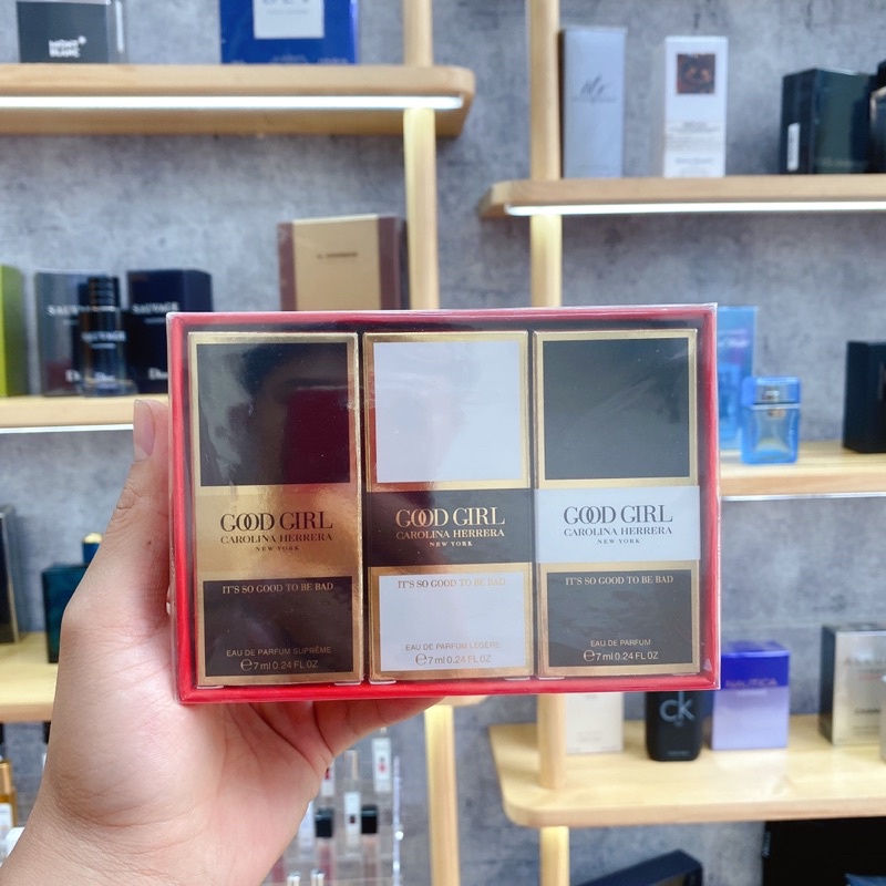 SET NƯỚC HOA GOOD GIRL CAROLINA HERRERA EDP 3chai * 7ML