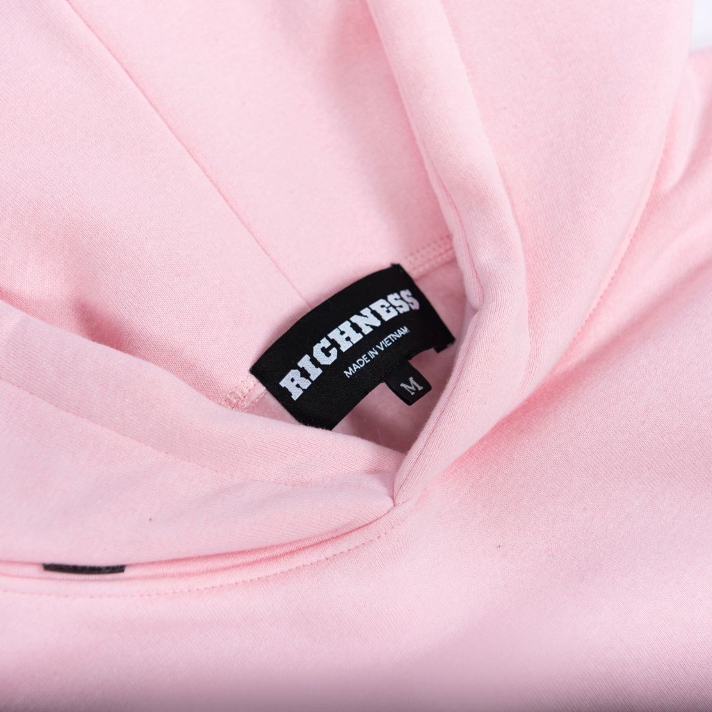 Áo Hoodie Richness - Diamond Boys Club Màu Hồng - 100% Local Brand Chính Hãng