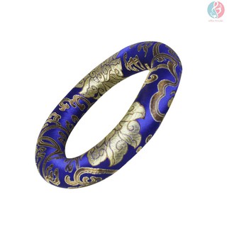 E&M Himalayan Singing Bowl Cushion Ring Shape Silk Cushion Antique Sound Bowls Accessory Blue