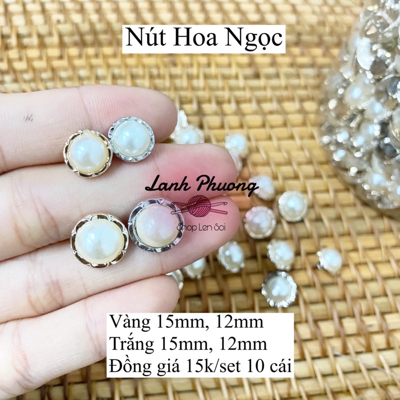 Nút Hoa Ngọc (set 10 cái)