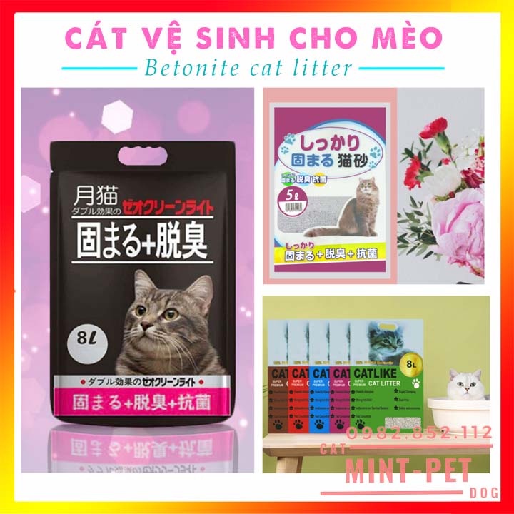 Cát Vệ Sinh Cho Mèo Siêu Rẻ Siêu Tiết Kiệm Bao 8L & 5L- Cát Mèo Giá Rẻ #MintPet