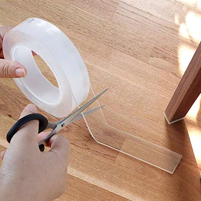 Cuộn Băng Keo Hai Mặt Trong Suốt Chống Trượt Tiện Dụng