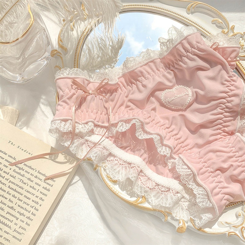 Quần Lót Ren Phối Nơ Phong Cách Lolita Thời Trang Mùa Hè Xinh Xắn Cho Nữ