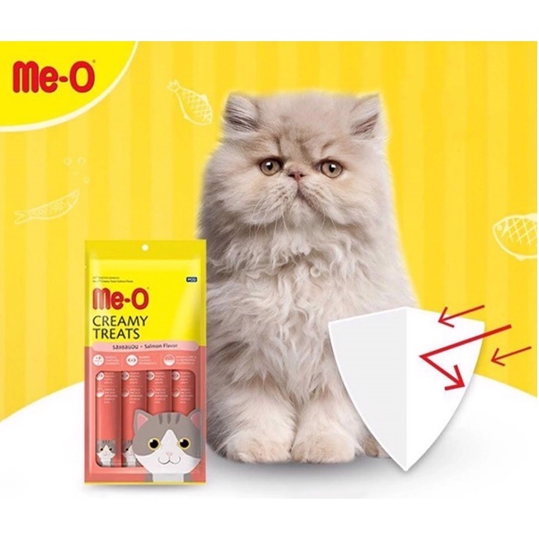 Súp thưởng Me-O Creamy Treats thanh 15g - Súp thưởng cao cấp nhập khẩu Thái Lan dạng kem 4 vị