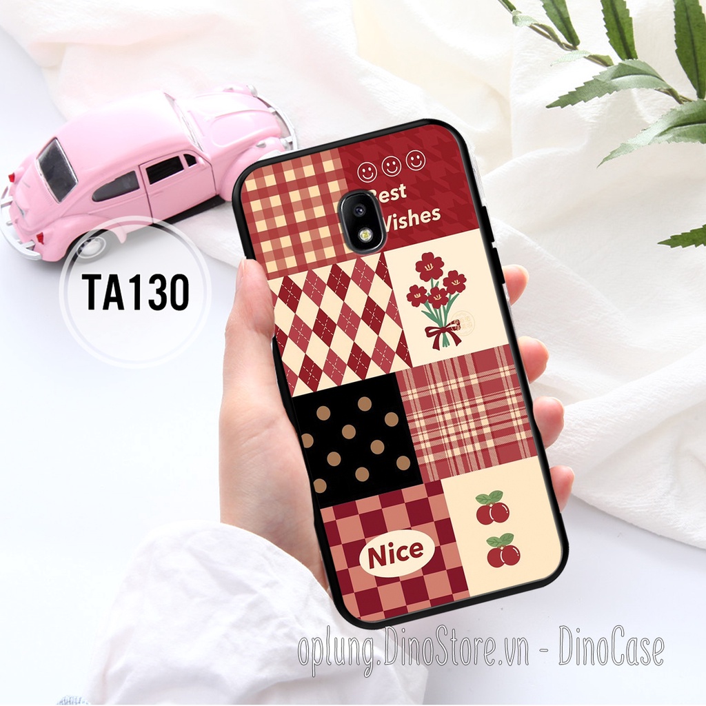 Ốp lưng Samsung J3 Pro/J5 Pro/J7 Pro/J7 Plus in hình họa tiết kẻ Caro đen đỏ thời trang viền dẻo bảo vệ camera, bền đẹp.