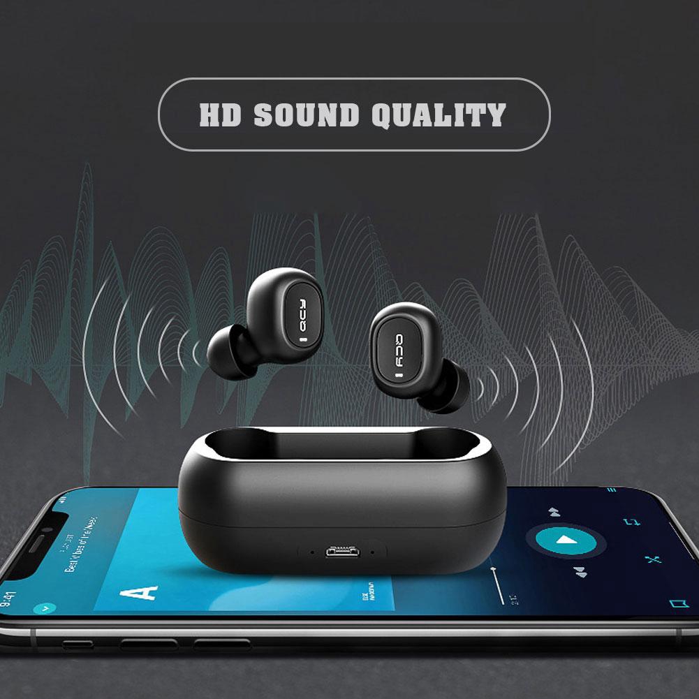 🌈NG Tai nghe Bluetooth không dây âm thanh nổi QCY T1 TWS 5.0 3D Tai nghe có micrô kép