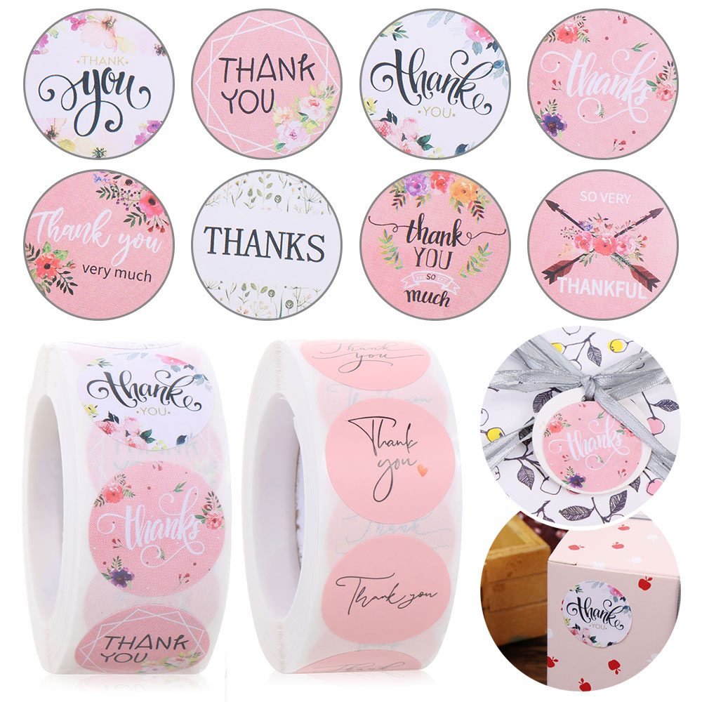 Cuộn 500 Miếng Dán Họa Tiết Đáng Yêu Trang Trí Đa Năng