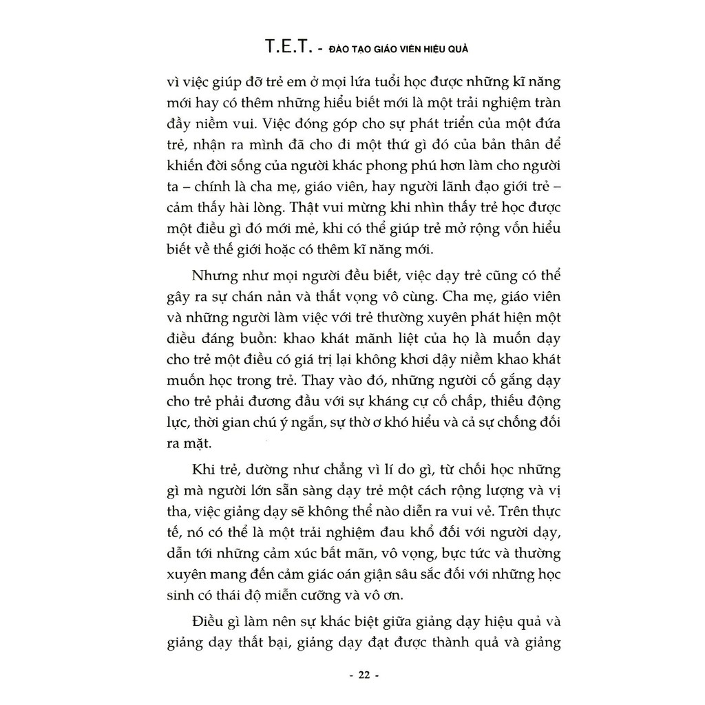 Sách T.E.T - Bồi dưỡng giáo viên hiệu quả