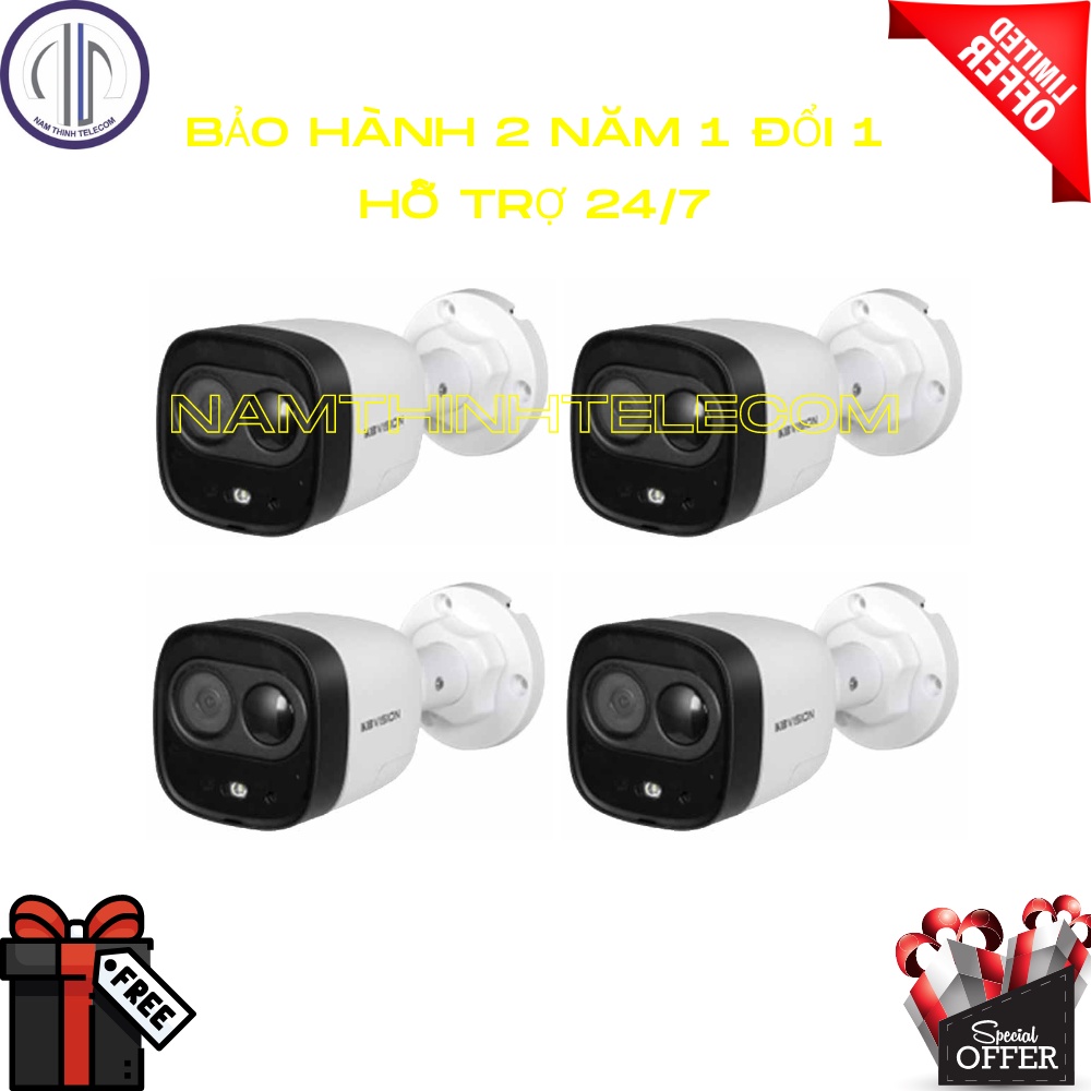 Camera có dây KBVISION có màu ban đêm, có mic thu âm trong nhà ngoài trời chính hãng