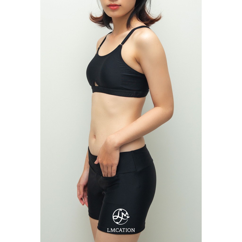 Quần đùi đa năng Gym-to-swim LMcation Serena - Màu đen