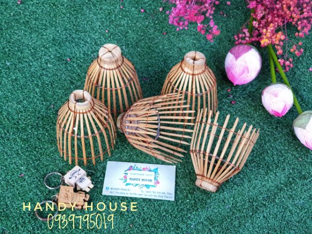 Nơm bắt cá mini bằng tre siêu dễ thương