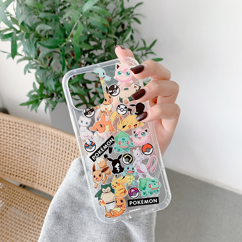 Ốp Điện Thoại Trong Suốt Họa Tiết Hoạt Hình Pokémon Dễ Thương Cho Iphone 11 Xr I7 I8plus Ix Se2