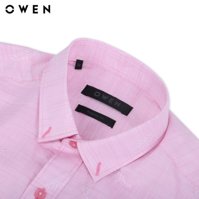 Áo sơ mi dài tay nam Owen chất Bamboo dáng Regularfit màu hồng - AR80381D | BigBuy360 - bigbuy360.vn