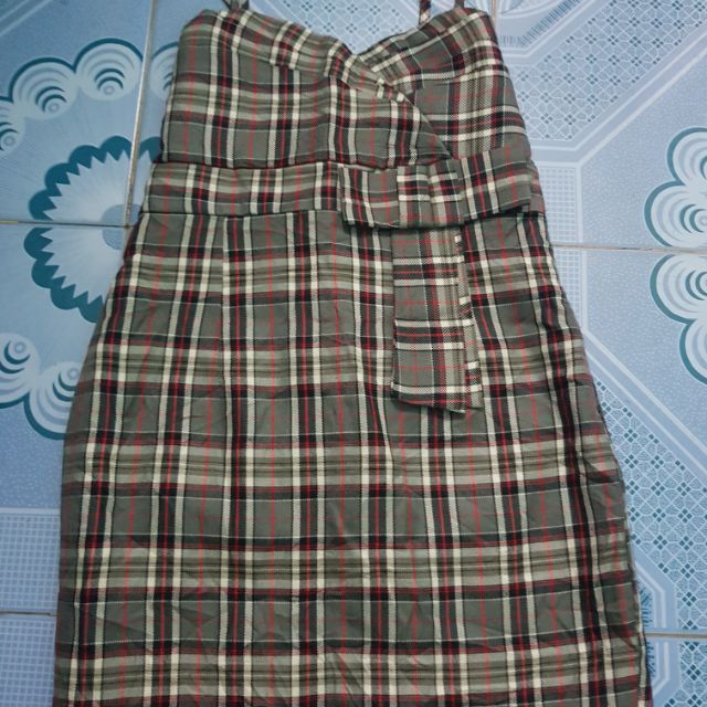 VÁY KẺ CARO HẢI ANH