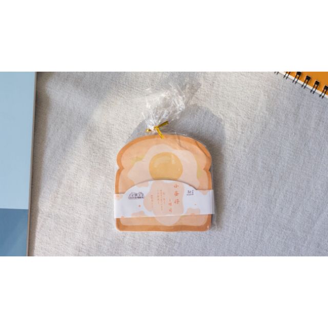 Giấy ghi chú bánh mì ốp la 30 tờ/tập