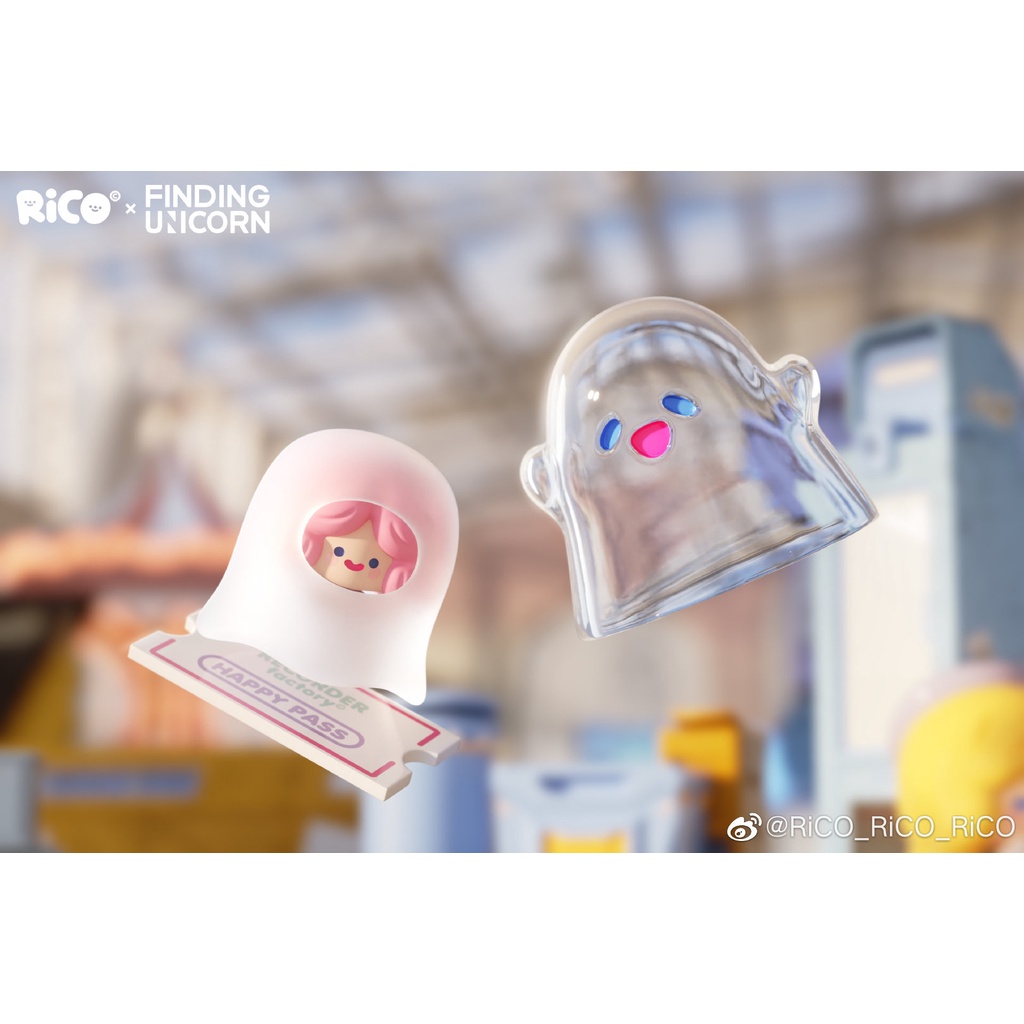 Pop mart popmart Đồ Chơi Nghệ Thuật Irico happy factory series Finding_Uunicorn box