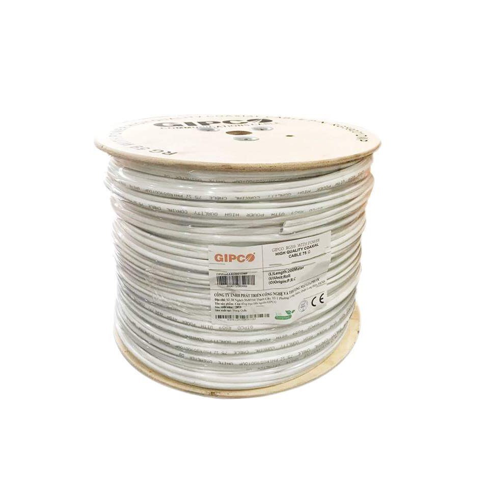 Dây đồng trục liền nguồn RG59 GIPCO 200M