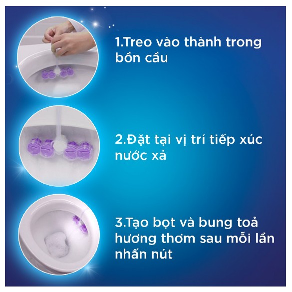 Viên Treo Bồn Cầu Vim Hương Hoa Oải Hương 55g