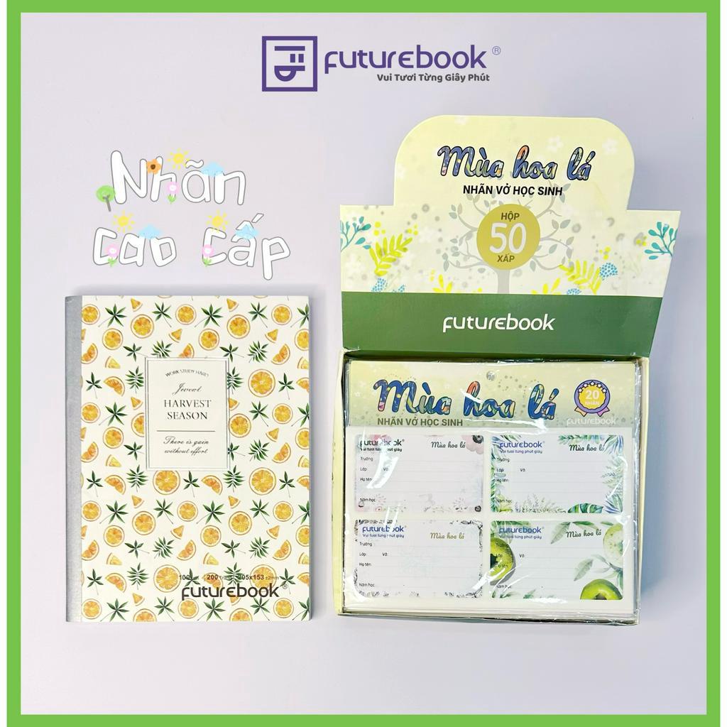 Nhãn Vở Học Sinh MÙA HOA LÁ. MSP: N142. Văn Phòng Phẩm Futurebook.