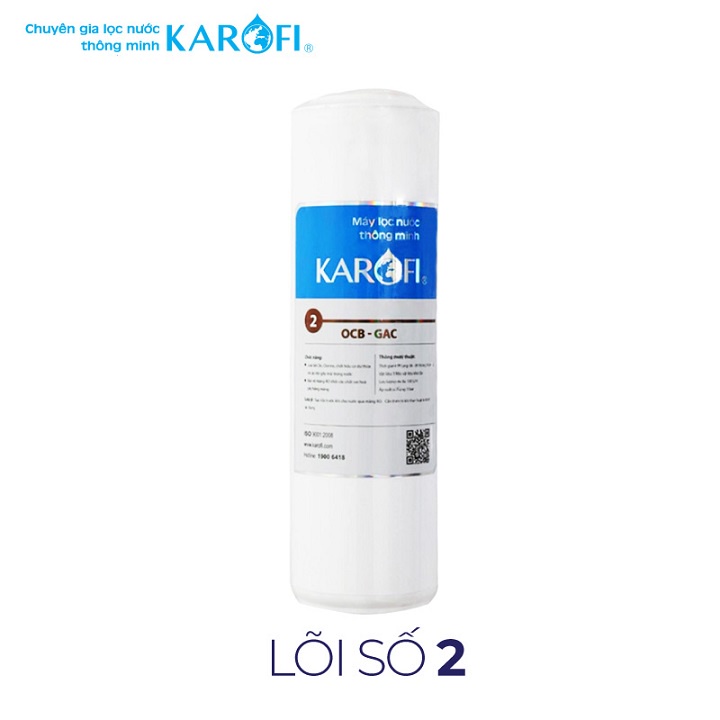 Lõi lọc nước số 2 RO Karofi - OCP GAC - Than Hoạt Tính