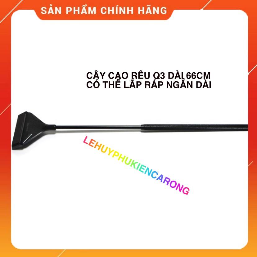 Cạo Rêu Bể Cá Inox Có Thể Lắp Ráp Ngắn Dài Kích Thước Tối Đa 66cm Chính Hãng QANVEE Q3, Tặng Kèm 10 Lưỡi Cạo Chuyên Dụng