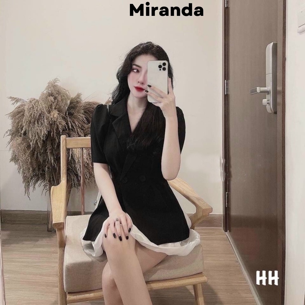 Set áo Blazer chân váy nữ Miranda Bộ đầm Vest nữ Công Sở mix chân váy bí phong cách Hàn Quốc đi làm đi chơi xinh xắn 014 | BigBuy360 - bigbuy360.vn