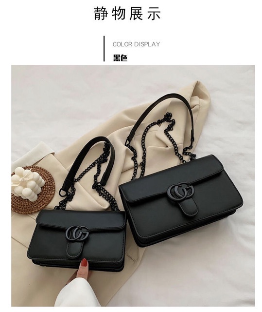 Túi đeo chéo xích màu chất đẹp- TS217