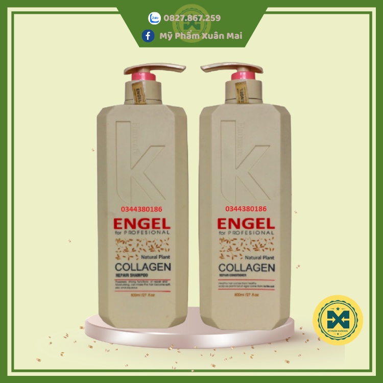 Lẻ Dầu Gội Hoặc Xả Engel For Professinal Collagen 800ml