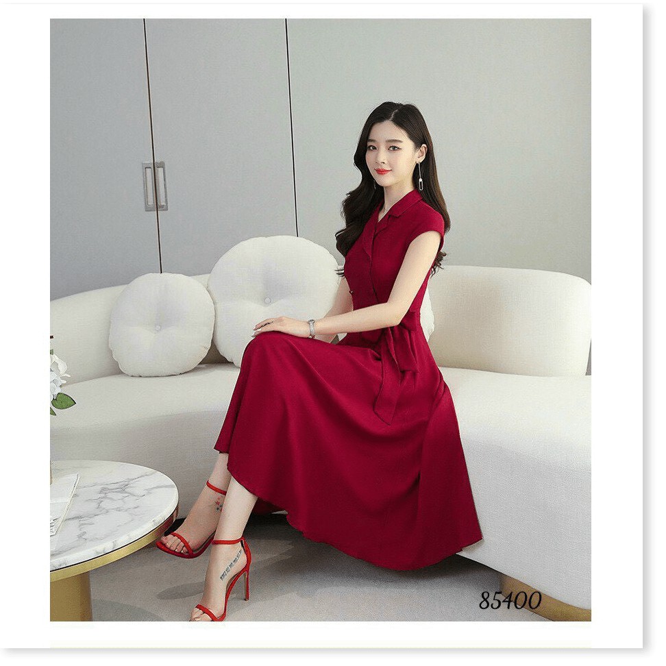 ĐẦM COTTON LẠNH DÁNG XÒE XINH XẮN,HỌA TIẾT TRƠN NHƯNG KHÔNG KÉM PHẦN SANG TRỌNG LANA FASHION
