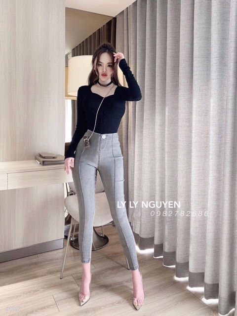 QUẦN CẠP CAO GÂN KHUY TRÒN 4 MÀU HOT | BigBuy360 - bigbuy360.vn