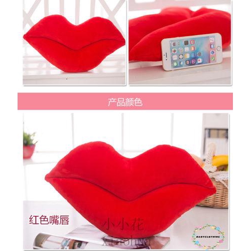 ღWSVღCotton Lip Shaped Pillow Case Sofa Waist Throw Cushion Cover Home Decor new hot