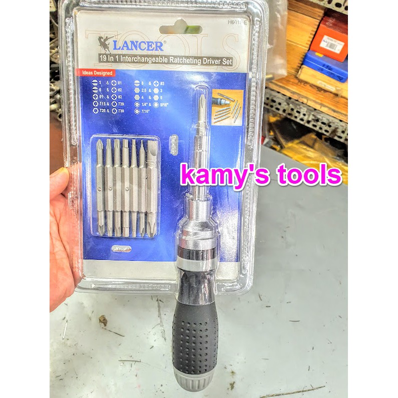 Bộ Tua Vít Tự Động Đa Năng Đảo Chiều Lancer 19 Chức Năng H6019-E, Tu Vít, Tô Vít