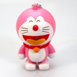 Móc khóa Doremon kêu I LoveYou - HỒNG
