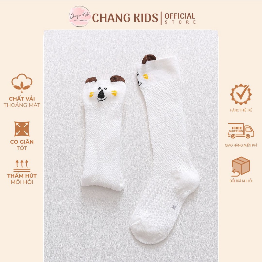 Tất len hình thỏ nhiều màu chất đẹp mềm mịn siêu ấm cho bé gái