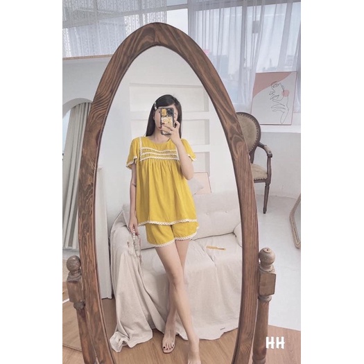 [Siêu Hot] Bộ Đũi Viền Ren 3 Màu Siêu Xinh Có Ảnh Thật Kèm Video | BigBuy360 - bigbuy360.vn