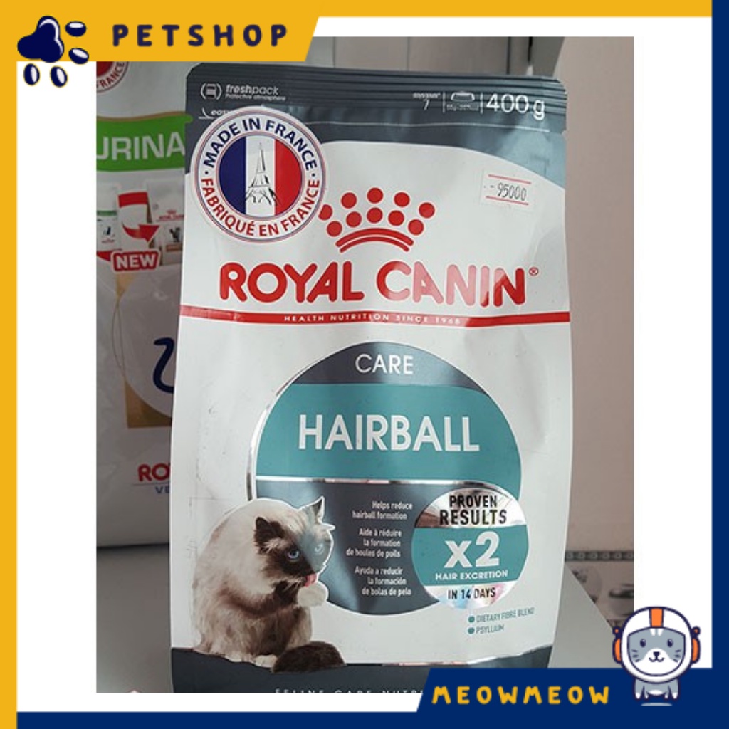 Hạt cho mèo Royal Canin Hairball | Túi 400gr | Thức ăn khô dinh dưỡng cho mèo.
