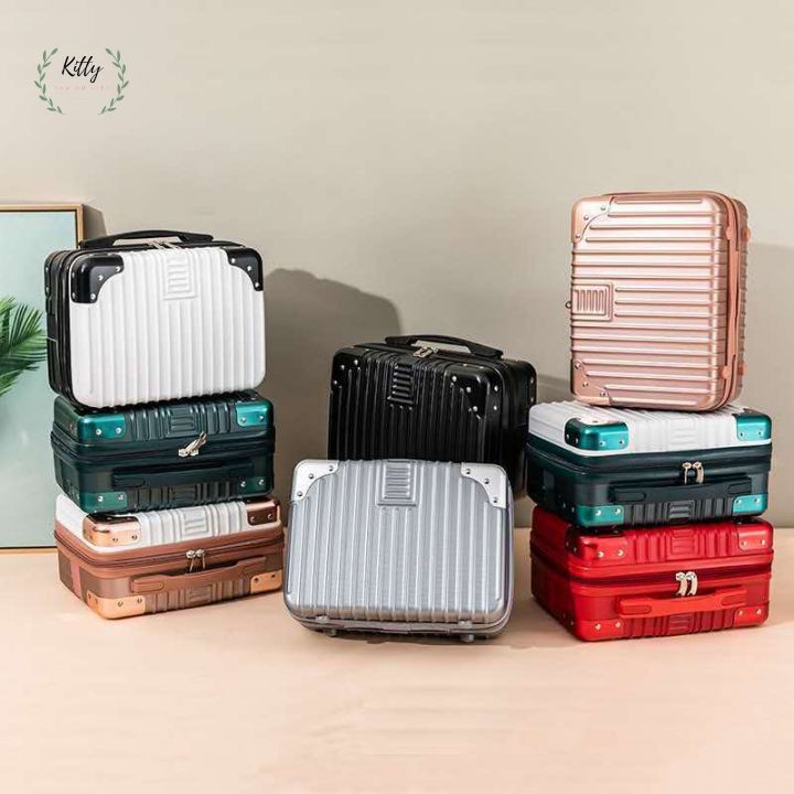 Vali du lịch , túi đựng  hành lí xách tay 14 inch nhỏ nhẹ , vali mini