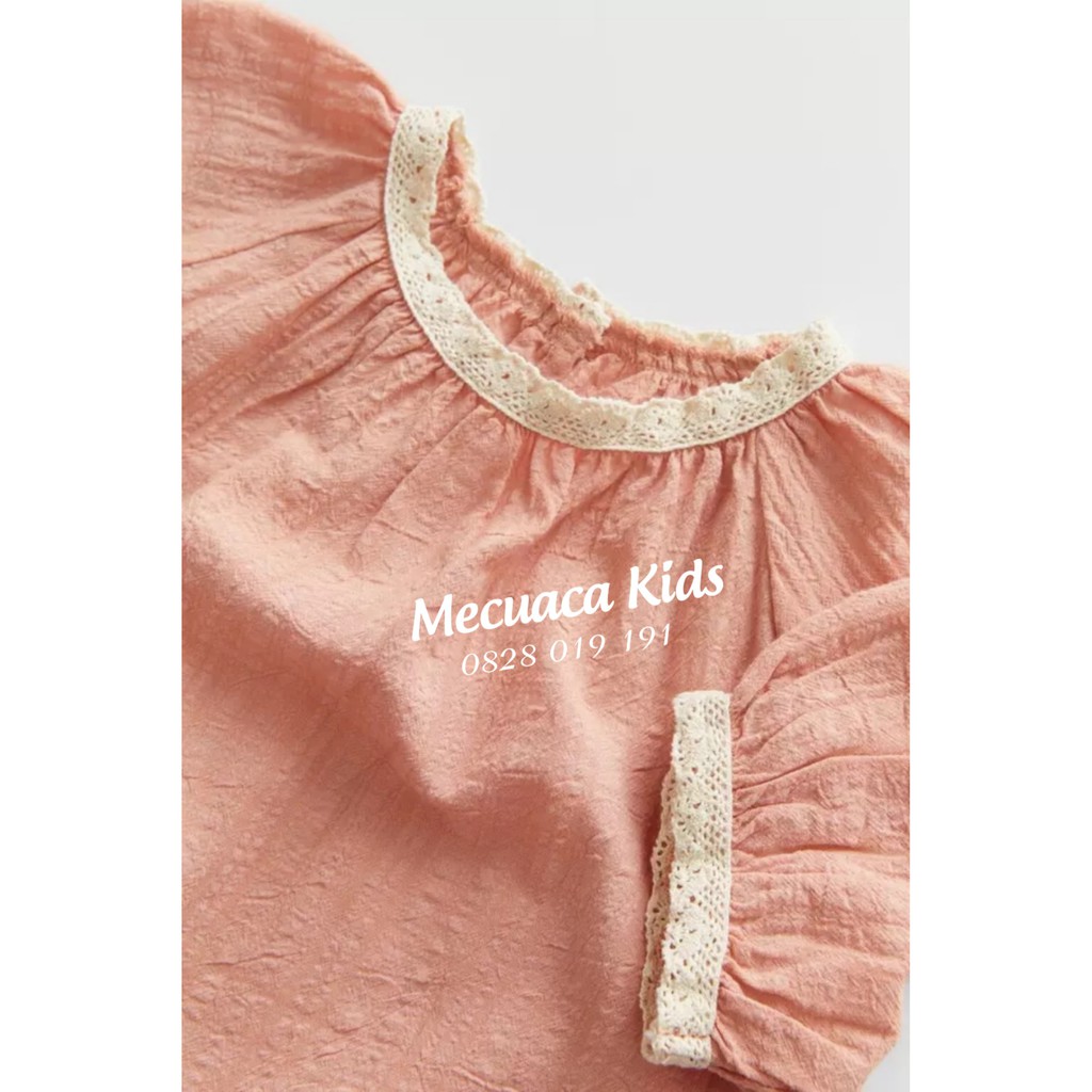 [9m-4y] Áo thô đũi màu hồng cam cho bé/bé gái chất đẹp