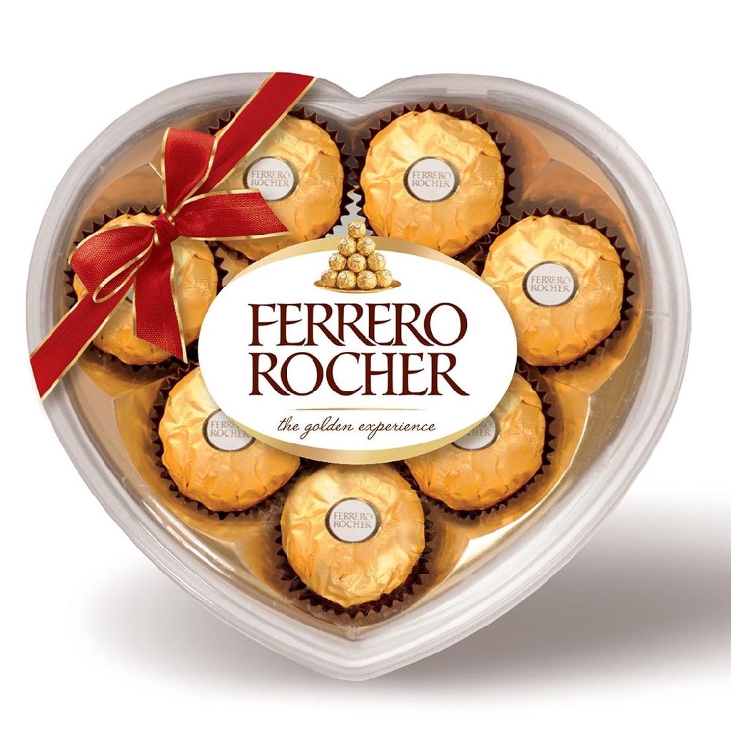 Hộp Quà Trái Tim Socola Ferrero Rocher 100G (8 viên) - Socola Chính Hãng Nhập Khẩu Ý
