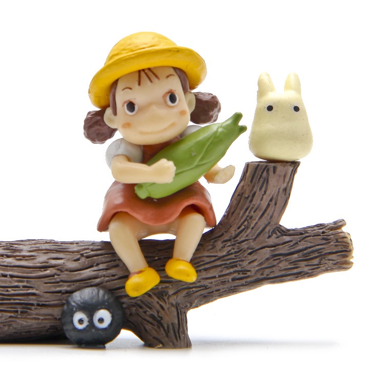 Set 3 Mô Hình Nhân Vật Phim Hoạt Hình Totoro Bằng Pvc