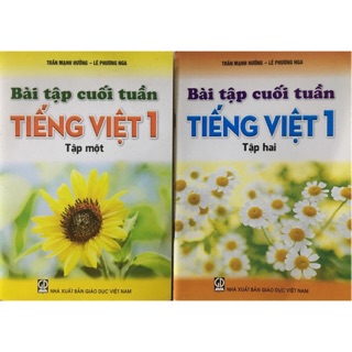 Sách bài tập cuối tuần Tiếng việt 1 (tập 1+2) NXB Giáo dục