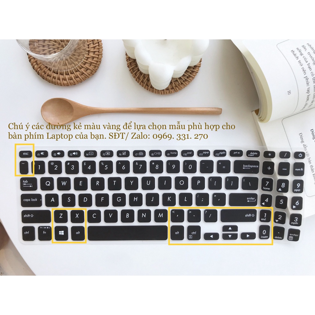 Miếng silicon bảo vệ bàn phím laptop Asus Vivobook S15 S5300U