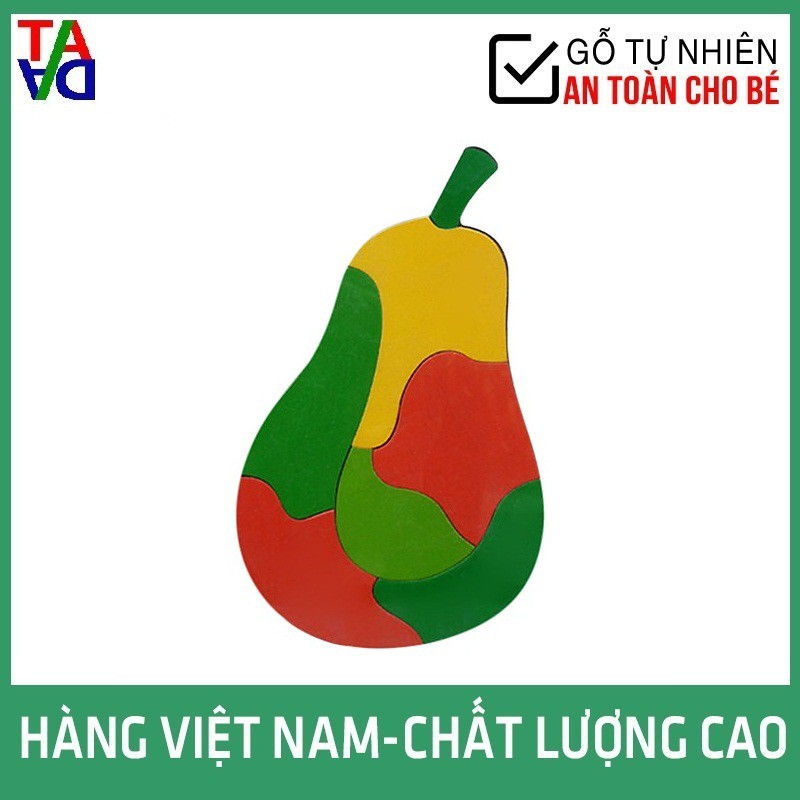 Đồ Chơi Gỗ VNXK Hợp Chuẩn, An Toàn Cho Bé - Tranh Ghép Hình Các Loại Quả