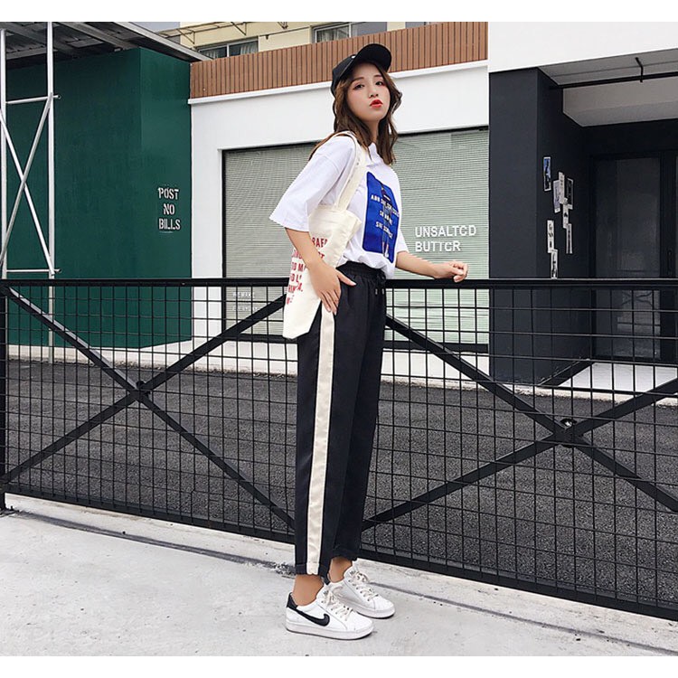 Quần baggy kaki ống suông unisex Basic 1 Line, nam nữ ullzang WIND | BigBuy360 - bigbuy360.vn