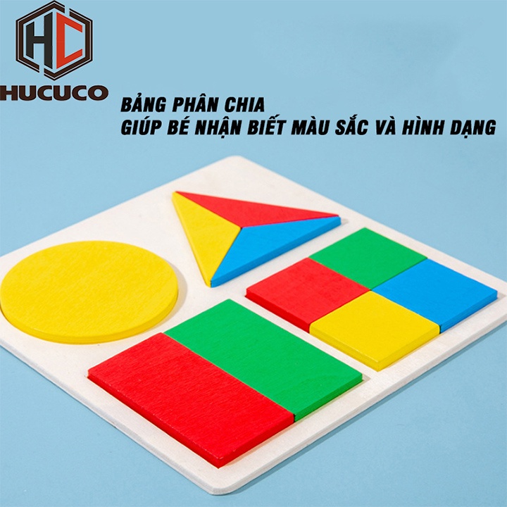 Đồ Chơi Ghép Hình - Học Màu Sắc, Phân Biệt To Nhỏ, Hình khối [XH-03]