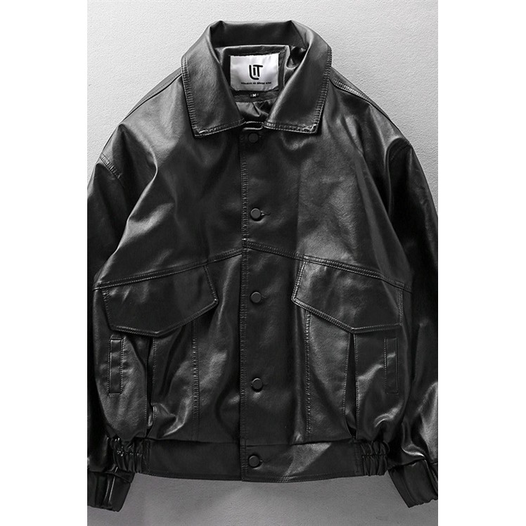SẴN |M1| Áo da unisex áo da nam oversize form rộng cá tính
