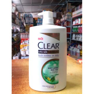 Dầu gội clear bạc hà 1,4 kg mẫu mới .