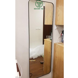 Gương Trang Trí Nhà Tắm giá xưởng ,Soi Toàn Thân Khung Thép Sơn Tỉnh Điện Hình Chữ Nhật  - 𝐃𝐄𝐂𝐎𝐑 𝐓&𝐓